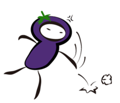 eggplant born sticker #14623123