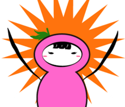 eggplant born sticker #14623124