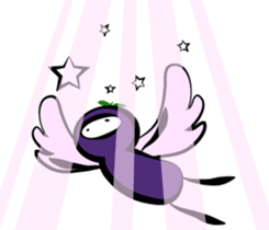 eggplant born sticker #14623125