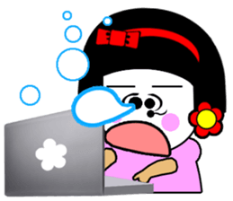 Flower: the lazy girl editon sticker #14710444