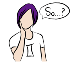 Gemini girl's daily life(without face) sticker #14916019