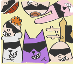 Mr. Smile and his friends sticker #14956165