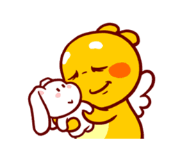 QooBee Agapi "LOVE" Animated sticker #15659370