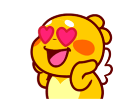 QooBee Agapi "LOVE" Animated sticker #15659374