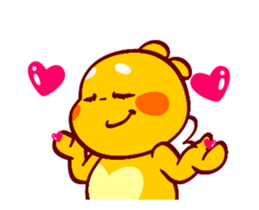 QooBee Agapi "LOVE" Animated sticker #15659379