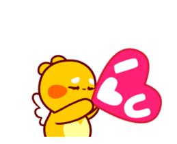 QooBee Agapi "LOVE" Animated sticker #15659384