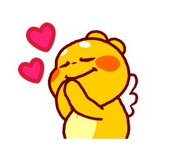 QooBee Agapi "LOVE" Animated sticker #15659388