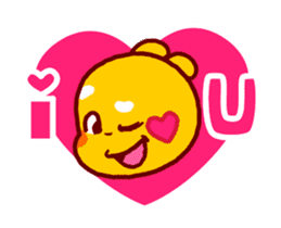 QooBee Agapi "LOVE" Animated sticker #15659389