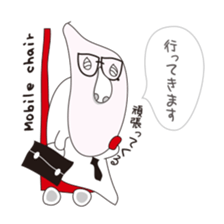 Shizuo with Red Chair sticker #15853646