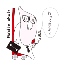 Shizuo with Red Chair sticker #15853646