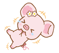 Piggy girl's Pinkish Days sticker #69904
