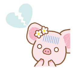 Piggy girl's Pinkish Days sticker #69907