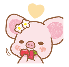 Piggy girl's Pinkish Days sticker #69908
