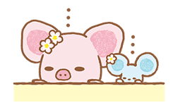 Piggy girl's Pinkish Days sticker #69909