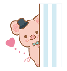 Piggy girl's Pinkish Days sticker #69913