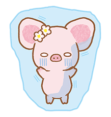 Piggy girl's Pinkish Days sticker #69920