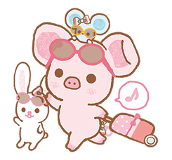 Piggy girl's Pinkish Days sticker #69921