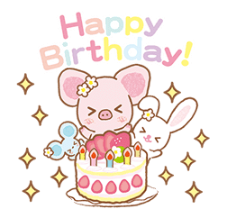 Piggy girl's Pinkish Days sticker #69928