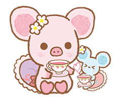 Piggy girl's Pinkish Days sticker #69930