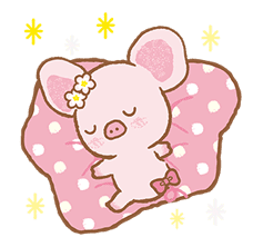 Piggy girl's Pinkish Days sticker #69933