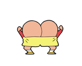 Get Up and Move, Crayon Shin-chan! sticker #2040285