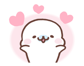 Mamegoma! Pitter-Patter Hearts sticker #4807304