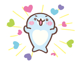 Mamegoma! Pitter-Patter Hearts sticker #4807314
