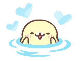 Mamegoma! Pitter-Patter Hearts sticker #4807327