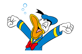 Animated Donald Duck sticker #8344848