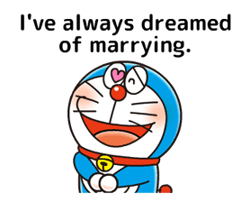 Doraemon  Moving Love Quotes  by Fujiko Pro sticker 11254073  Doraemon  Moving Love Quotes  by Fujiko Pro sticker 11254073