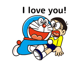 Doraemon Moving Love Quotes by Fujiko Pro Doraemon Moving Love Quotes by Fujiko Pro