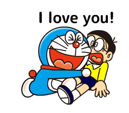 Doraemon: Moving Love Quotes! sticker #11254082