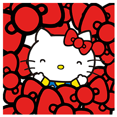 Hello Kitty Pouncing Pop-Up Stickers