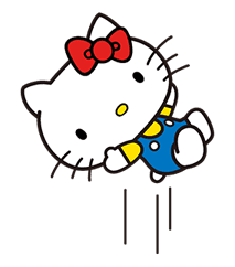 Hello Kitty Pouncing Pop-Up Stickers sticker #11559970