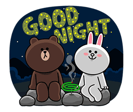 LINE Characters: Overreaction! sticker #13137479