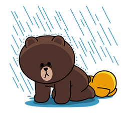 LINE Characters: Overreaction! sticker #13137480