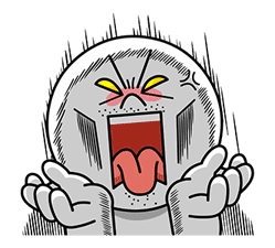 LINE Characters: Overreaction! sticker #13137481