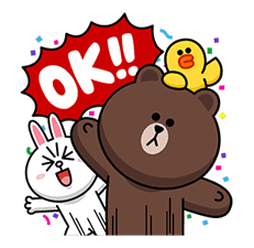 LINE Characters: Overreaction! sticker #13137483