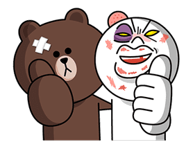 LINE Characters: Overreaction! sticker #13137490