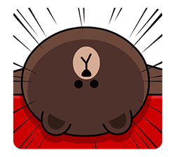 LINE Characters: Overreaction! sticker #13137491