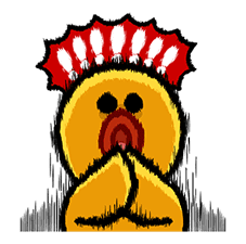 LINE Characters: Overreaction! sticker #13137492