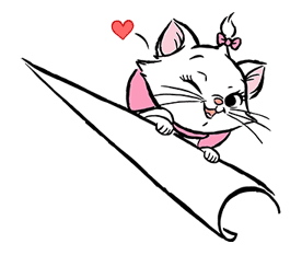 Disney Marie Pop-Up Stickers sticker #13274529