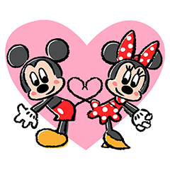 Lovely Mickey and Minnie Pop-Up Stickers