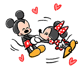 Lovely Mickey and Minnie Pop-Up Stickers sticker #13653450