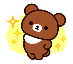 Rilakkuma: Pop-Up Chairoikoguma sticker #13565559