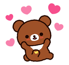 Rilakkuma: Pop-Up Chairoikoguma sticker #13565561