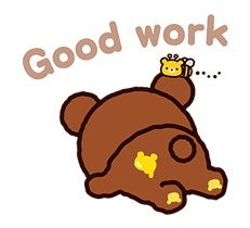 Rilakkuma: Pop-Up Chairoikoguma sticker #13565567