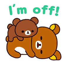 Rilakkuma: Pop-Up Chairoikoguma sticker #13565568