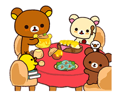Rilakkuma: Pop-Up Chairoikoguma sticker #13565570