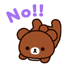 Rilakkuma: Pop-Up Chairoikoguma sticker #13565571